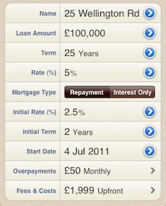 Mortgage App iPhone Details
