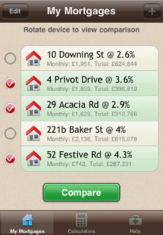 Mortgage iPhone App Mortgages